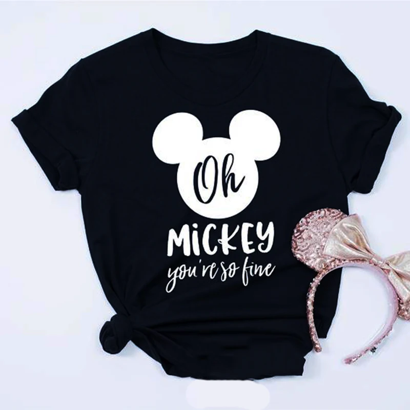 Mickey Style Graphic Print Casual Short Sleeve T-Shirt
