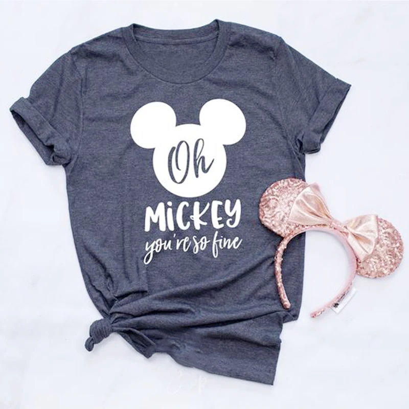 Mickey Style Graphic Print Casual Short Sleeve T-Shirt
