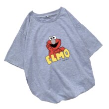 Cartoon Harajuku Sesame Street Elmo Print T-Shirt Cartoon Harajuku Sesame Street Elmo Print T-Shirt