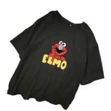 Cartoon Harajuku Sesame Street Elmo Print T-Shirt Cartoon Harajuku Sesame Street Elmo Print T-Shirt