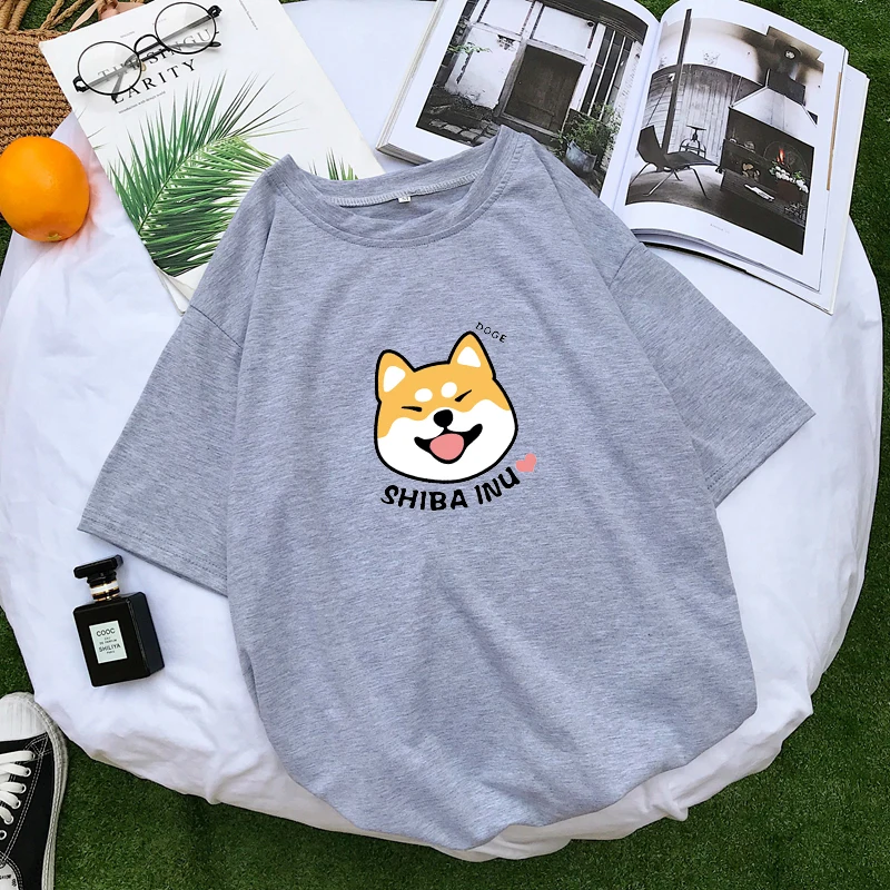 Harajuku Aesthetic Shiba Inu Doge Printed T-Shirt