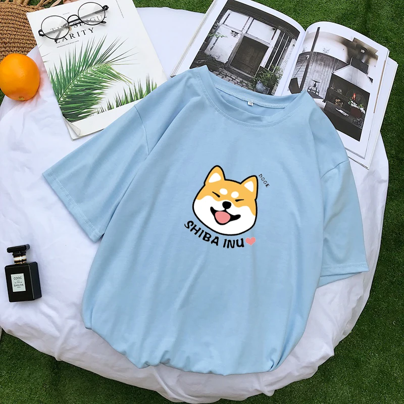 Harajuku Aesthetic Shiba Inu Doge Printed T-Shirt