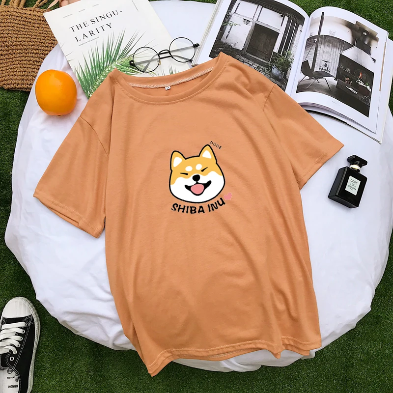 Harajuku Aesthetic Shiba Inu Doge Printed T-Shirt