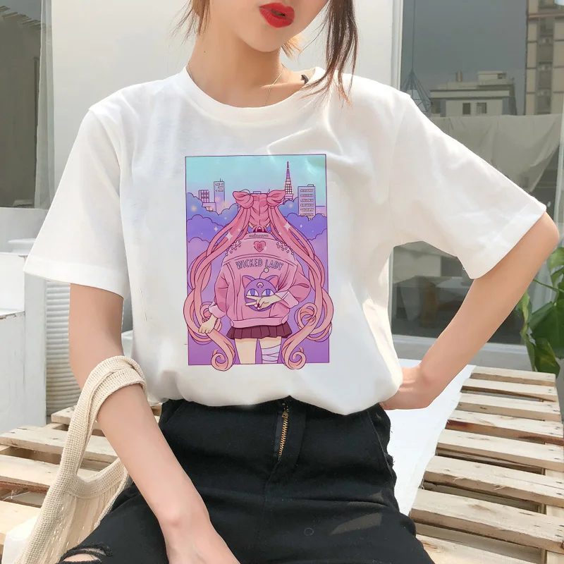 Sailor Moon Cartoon Style Short Sleeve T-Shirt