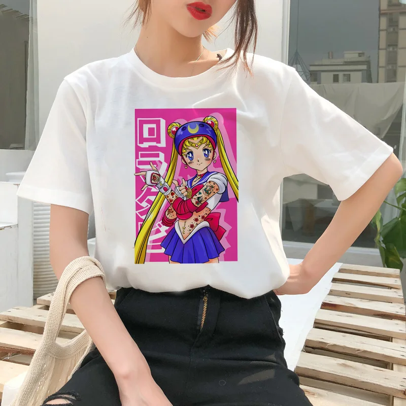 Sailor Moon Cartoon Style Short Sleeve T-Shirt