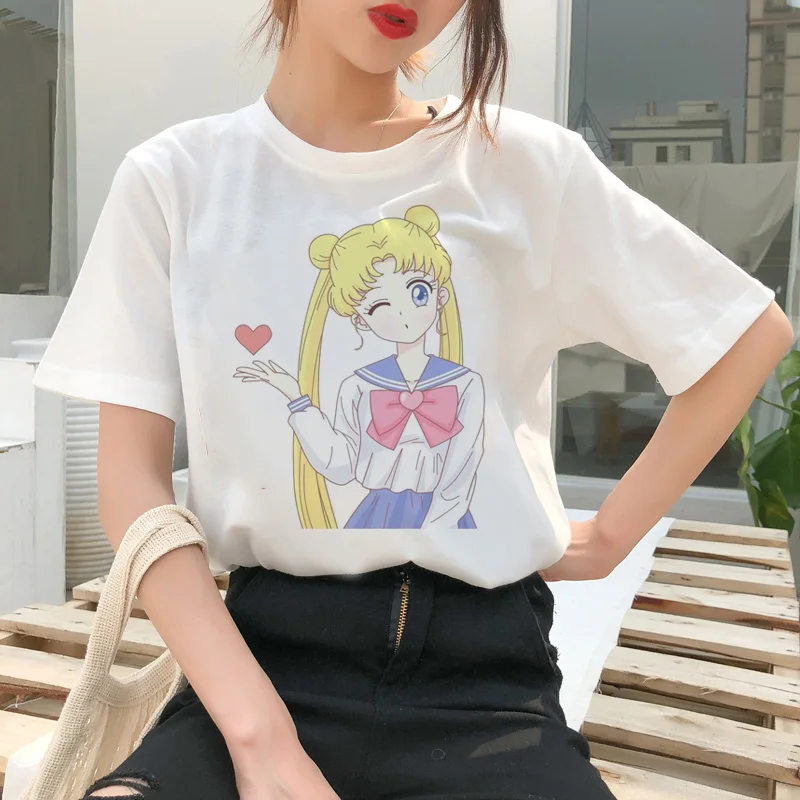 Sailor Moon Cartoon Style Short Sleeve T-Shirt