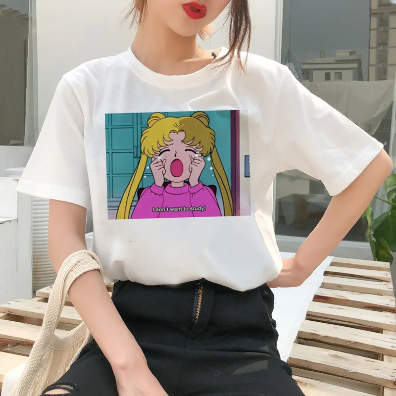 Sailor Moon Cartoon Style Short Sleeve T-Shirt