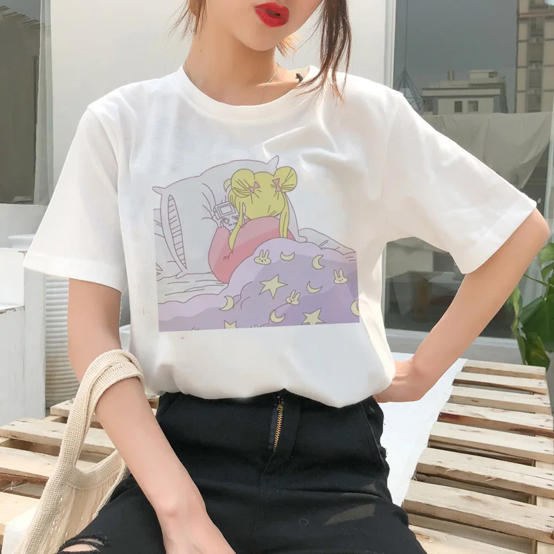 Sailor Moon Cartoon Style Short Sleeve T-Shirt