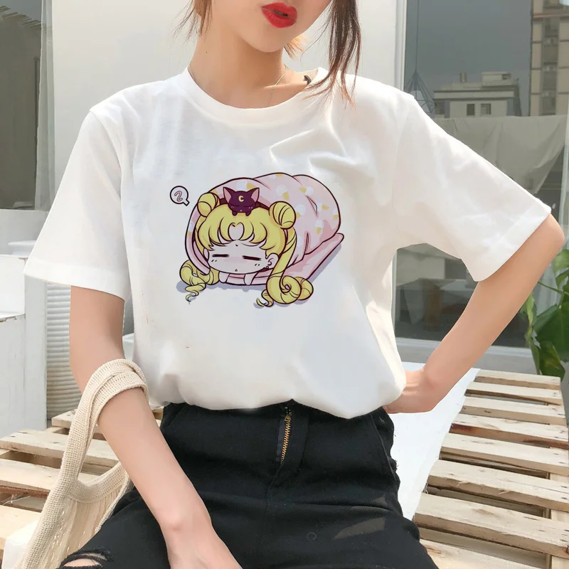Sailor Moon Cartoon Style Short Sleeve T-Shirt