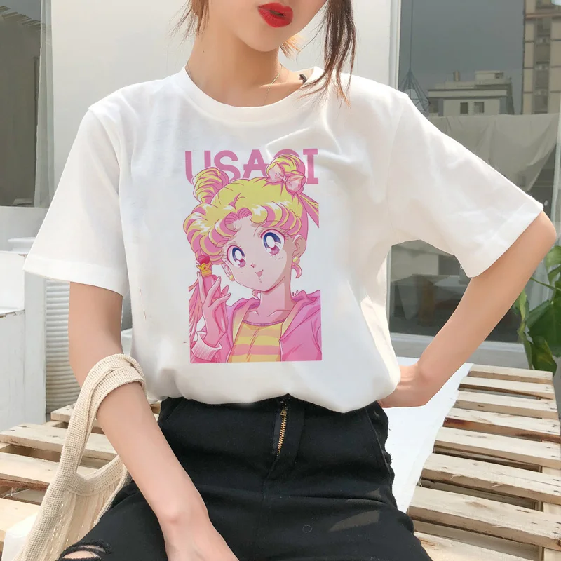 Sailor Moon Cartoon Style Short Sleeve T-Shirt