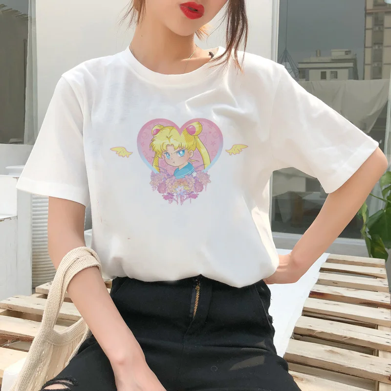 Sailor Moon Cartoon Style Short Sleeve T-Shirt
