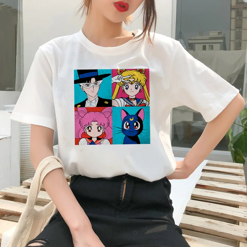 Sailor Moon Cartoon Style Short Sleeve T-Shirt