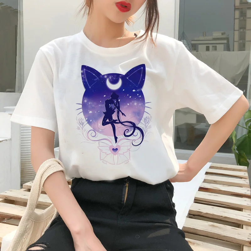 Sailor Moon Cartoon Style Short Sleeve T-Shirt