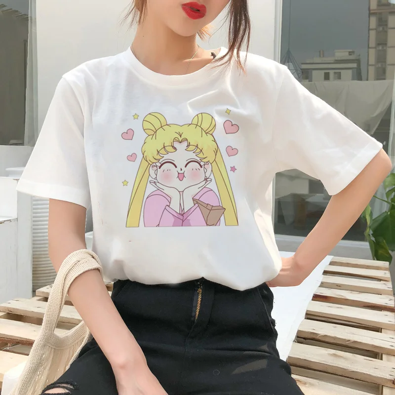 Sailor Moon Cartoon Style Short Sleeve T-Shirt