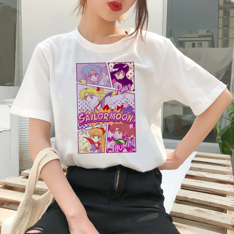 Sailor Moon Cartoon Style Short Sleeve T-Shirt