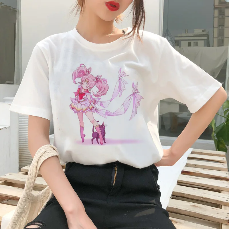 Sailor Moon Cartoon Style Short Sleeve T-Shirt