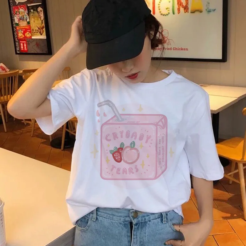 Peach Juice Design Short Sleeve Casual T-Shirt