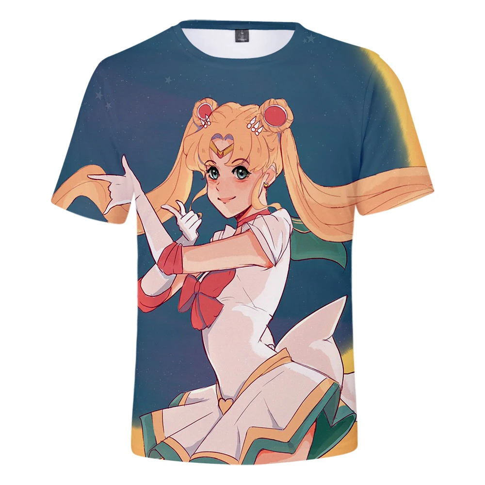 Casual Anime Sailor Moon 3D T-Shirt