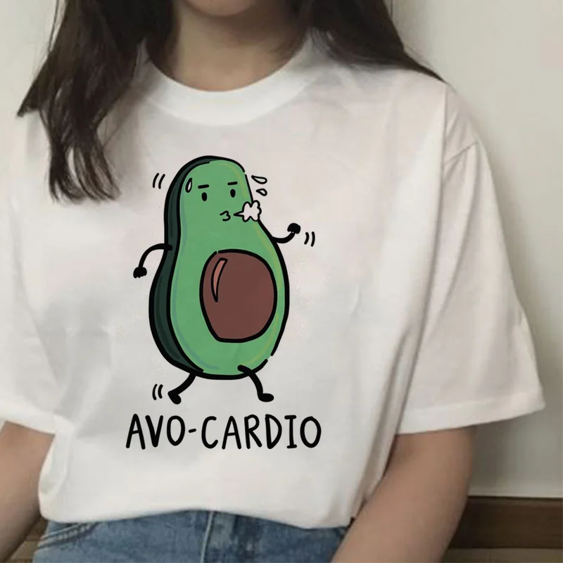 Harajuku Style Avocado Printed  T-Shirt