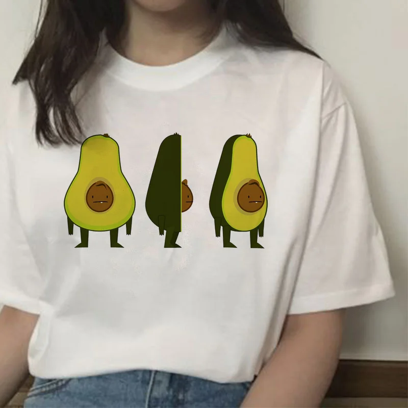 Harajuku Style Avocado Printed  T-Shirt