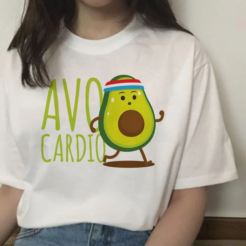 Harajuku Style Avocado Printed  T-Shirt