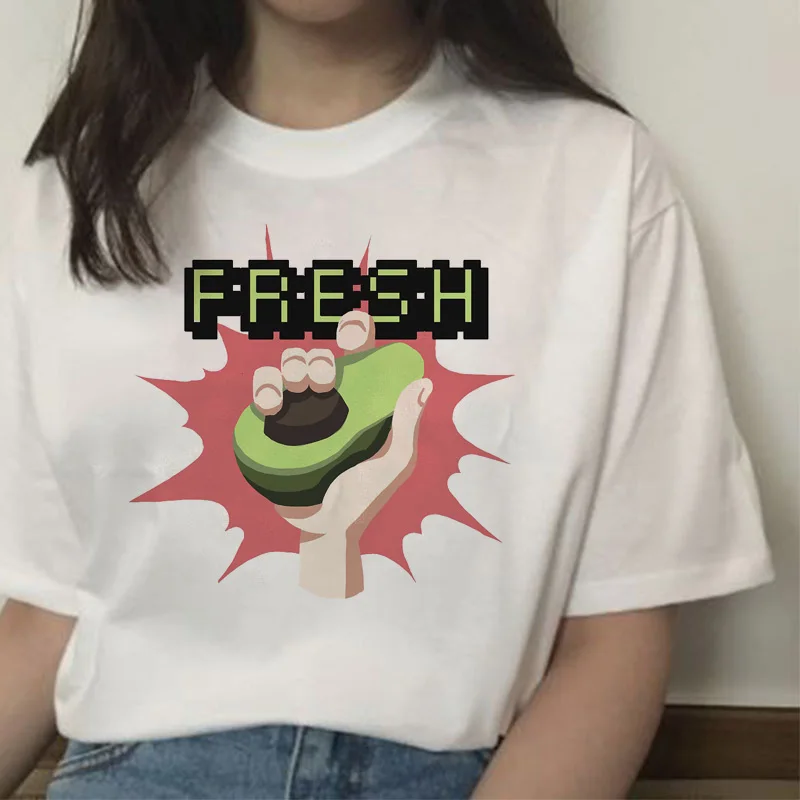 Harajuku Style Avocado Printed  T-Shirt