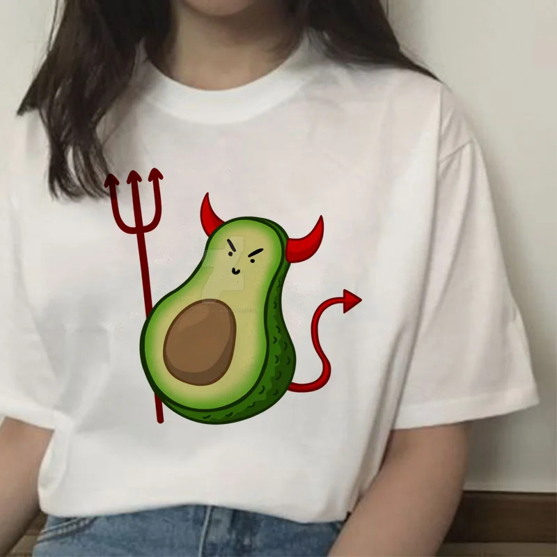 Harajuku Style Avocado Printed  T-Shirt