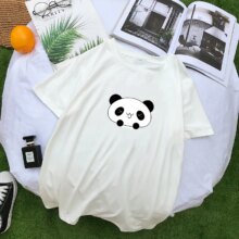 Harajuku Kawaii Cartoon Panda Printed T-Shirt Harajuku Kawaii Cartoon Panda Printed T-Shirt