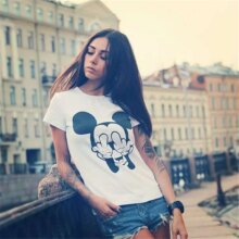 Mickey Kawaii Anime Cartoon Cotton T-Shirt Mickey Kawaii Anime Cartoon Cotton T-Shirt