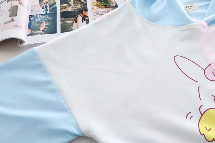 Harajuku Rabbit Cartoon Casual T-Shirt