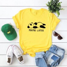 Kawaii Style Cartoon Panda Print Causal T-Shirts Kawaii Style Cartoon Panda Print Causal T-Shirts