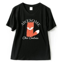 Kawaii Cartoon Fox Short Sleeve Casual T-Shirts Kawaii Cartoon Fox Short Sleeve Casual T-Shirts
