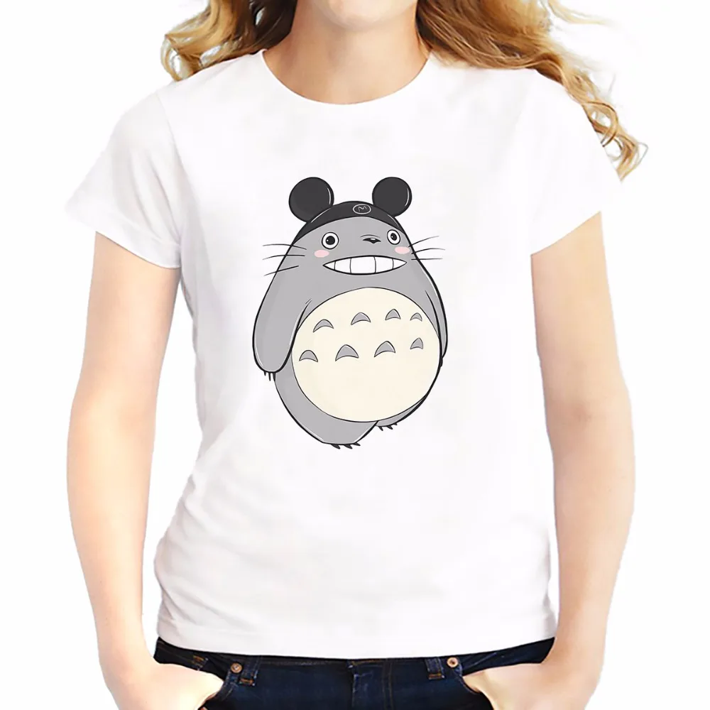 Totoro Cartoon Print Casual T-Shirt