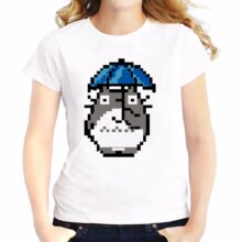 Totoro Cartoon Print Casual T-Shirt Totoro Cartoon Print Casual T-Shirt