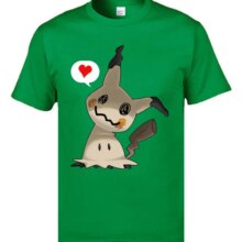 Pokemon Mimikyu Cartoon Print Casual T-Shirt Pokemon Mimikyu Cartoon Print Casual T-Shirt