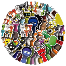 50Pcs Sprunki Incredibox Kawaii Game Stickers 50Pcs Sprunki Incredibox Kawaii Game Stickers