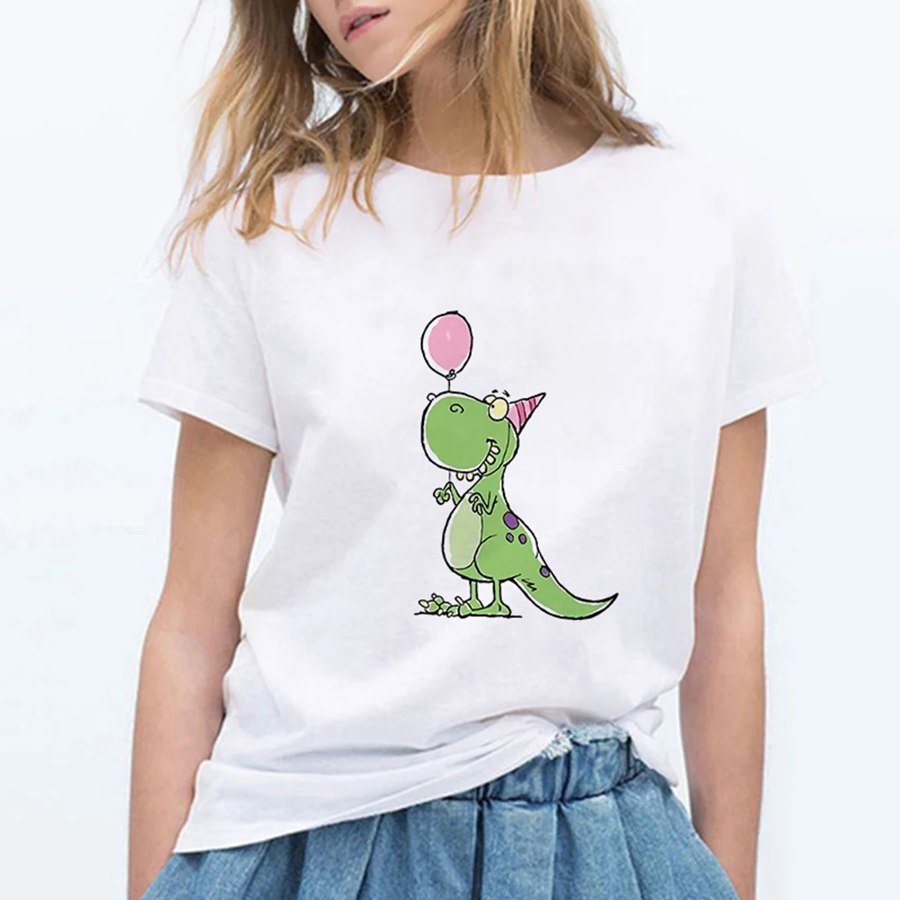 Kawaii Hipster Harajuku Dinosaur Printed Punk T-Shirt