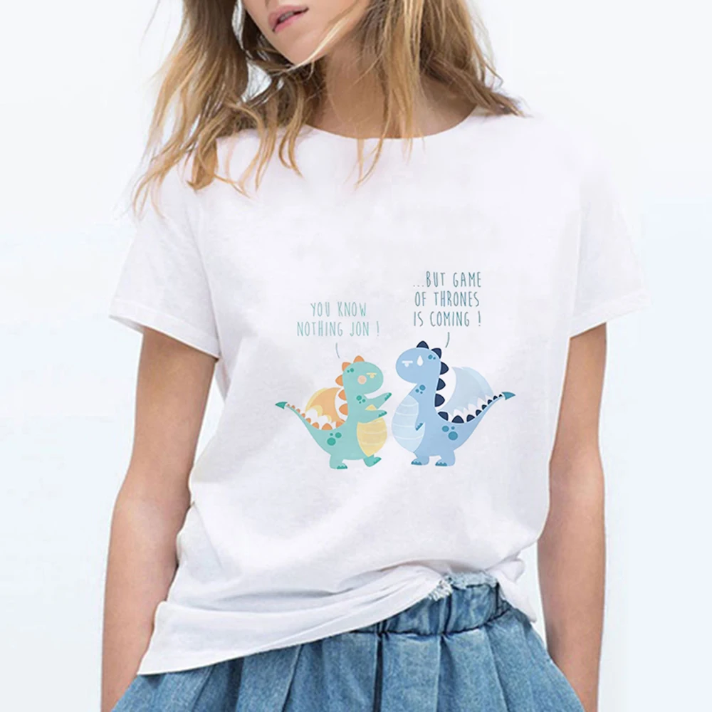 Kawaii Hipster Harajuku Dinosaur Printed Punk T-Shirt