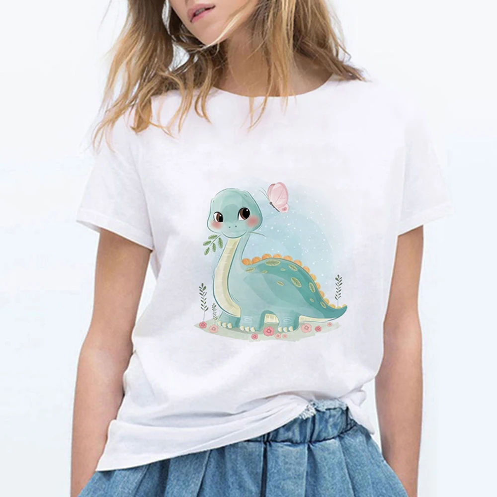 Kawaii Hipster Harajuku Dinosaur Printed Punk T-Shirt