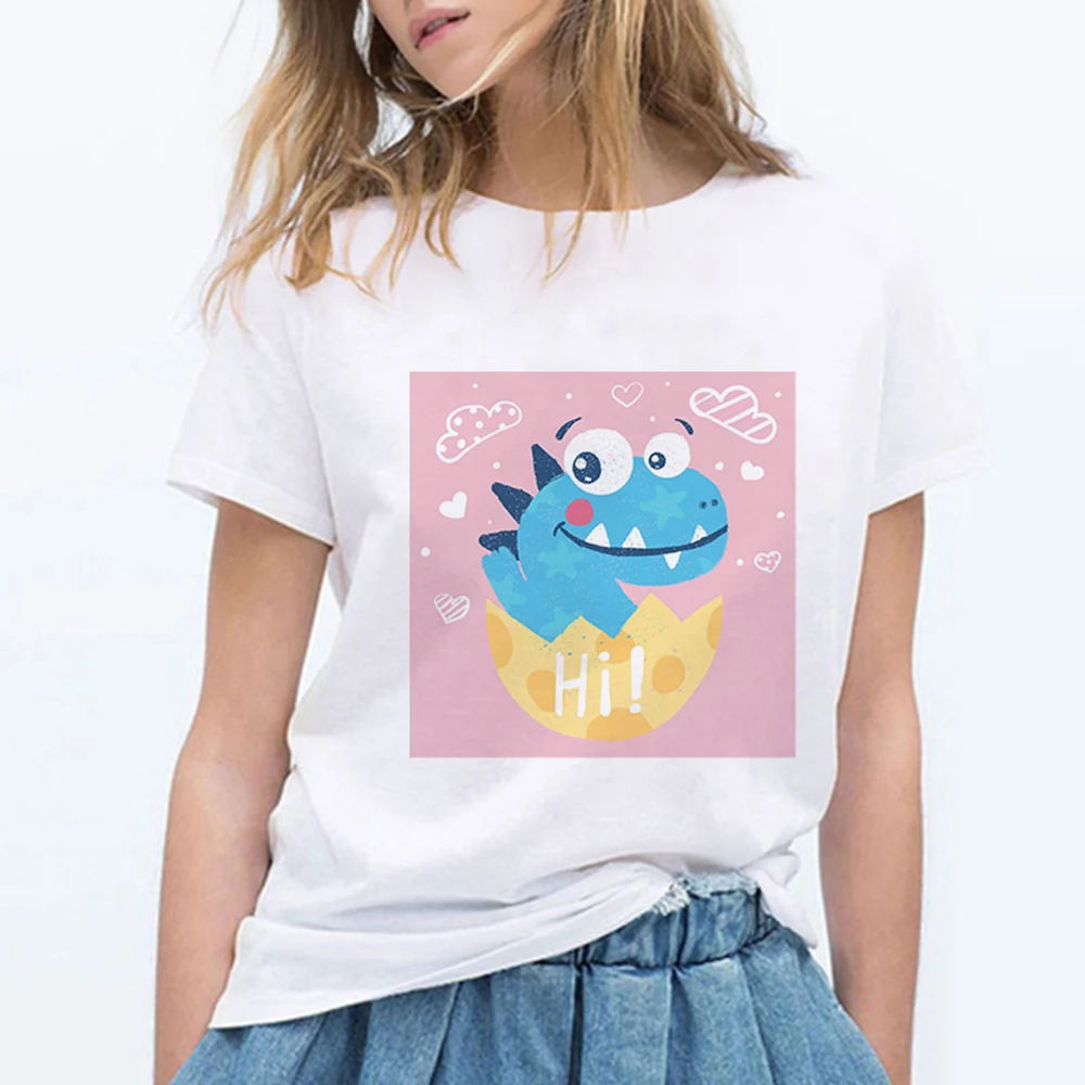 Kawaii Hipster Harajuku Dinosaur Printed Punk T-Shirt