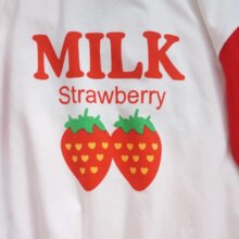 Kawaii Fruits Strawberry/Banana/Milk Printed T-Shirt Kawaii Fruits Strawberry/Banana/Milk Printed T-Shirt