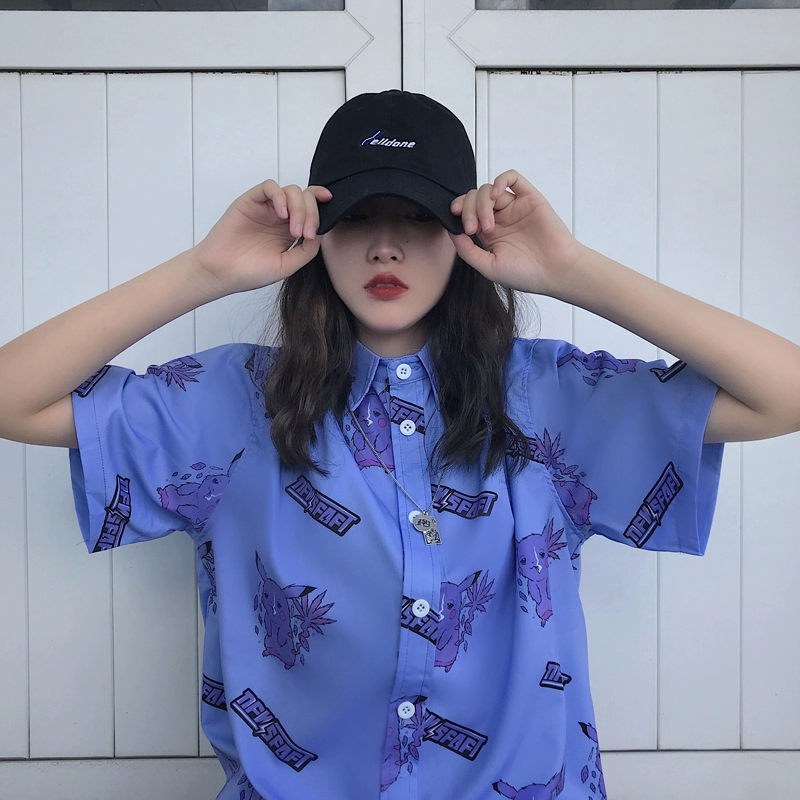 Kawaii Pikachu Print Casual T-Shirt