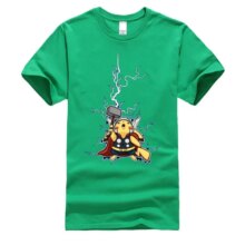 Thor Pikachu Pokemon Superhero Printed T-Shirt Thor Pikachu Pokemon Superhero Printed T-Shirt