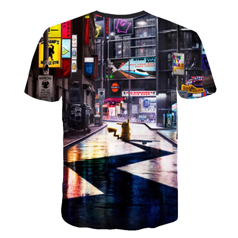 Anime Pikachu Pokemon 3D Printed T-Shirt Anime Pikachu Pokemon 3D Printed T-Shirt