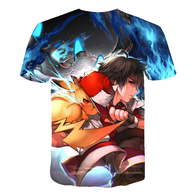 Anime Pikachu Pokemon 3D Printed T-Shirt Anime Pikachu Pokemon 3D Printed T-Shirt
