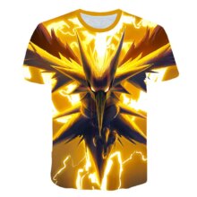 Anime Pikachu Pokemon 3D Printed T-Shirt Anime Pikachu Pokemon 3D Printed T-Shirt