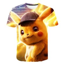 Anime Pikachu Pokemon 3D Printed T-Shirt Anime Pikachu Pokemon 3D Printed T-Shirt