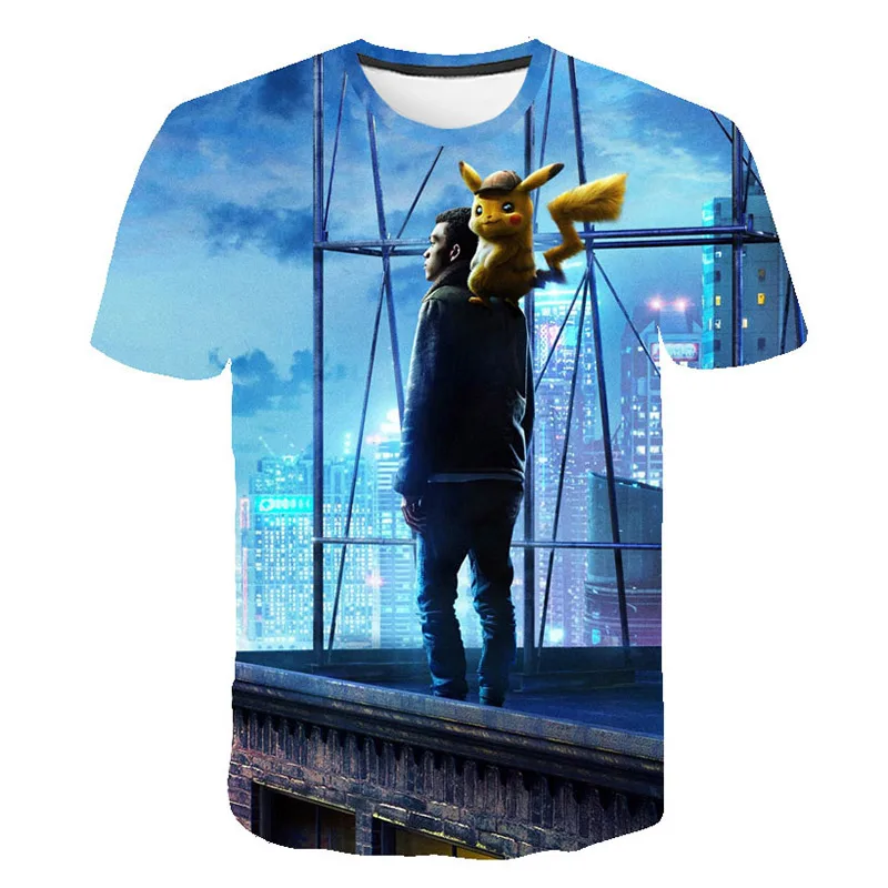 Anime Pikachu Pokemon 3D Printed T-Shirt Anime Pikachu Pokemon 3D Printed T-Shirt