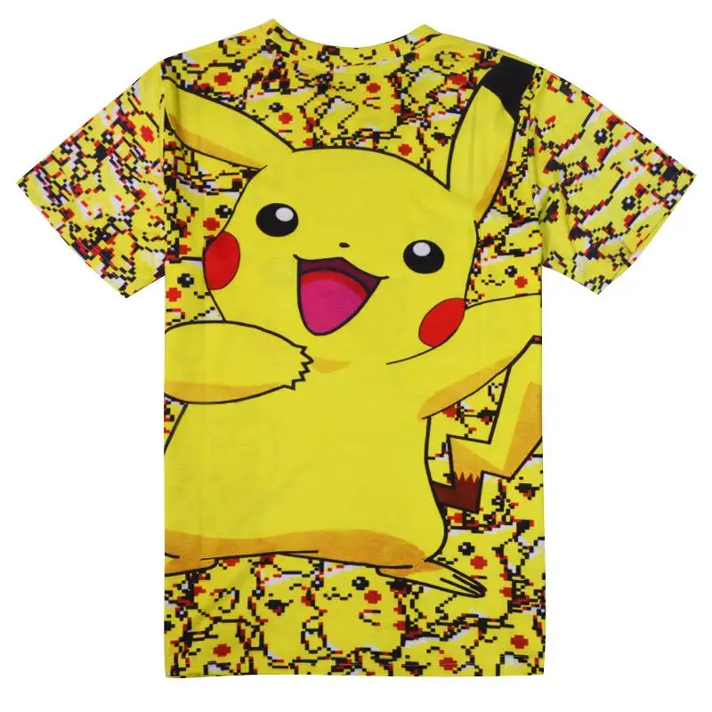 Pokemon Pikachu 3D Cartoon Print T-Shirt