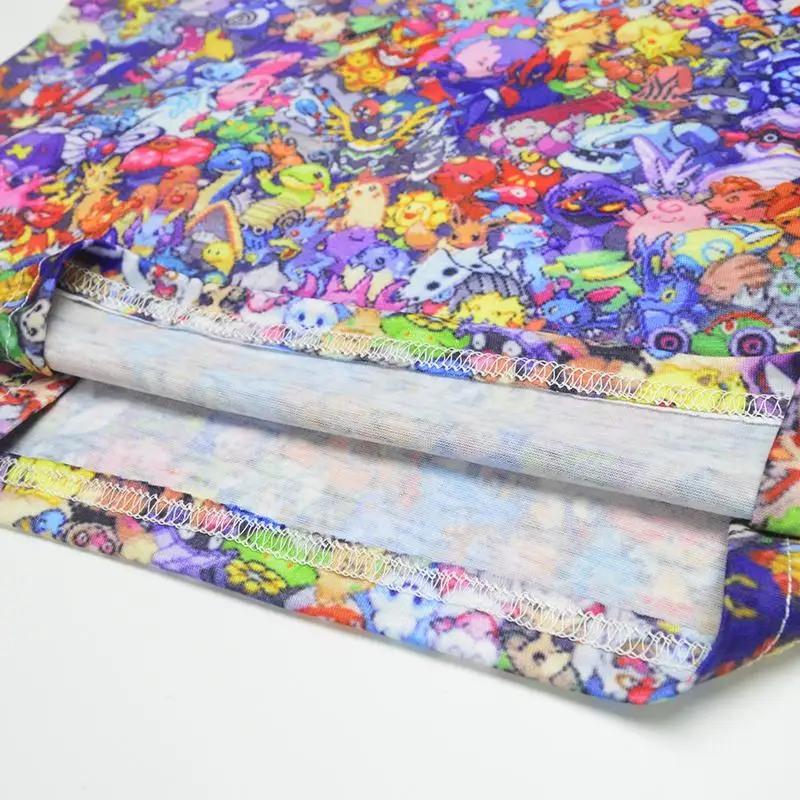 Pokemon Pikachu 3D Cartoon Print T-Shirt